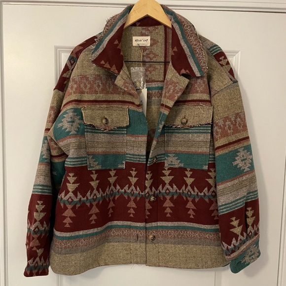 NWT Vici New In Aztec Southwestern Shacket Jacket - Picture 4 of 8